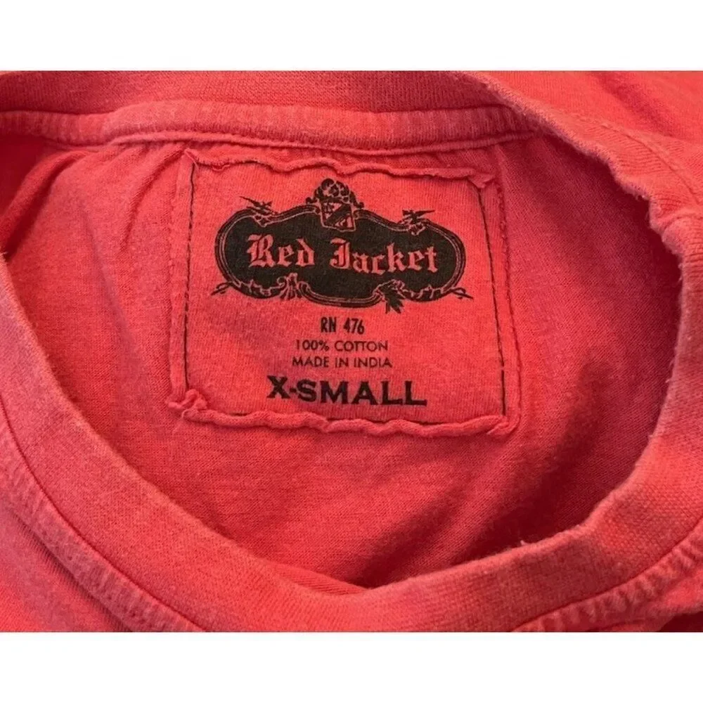 Red Jacket Youth XS Red Chicago Blackhawks Vintage Hockey Logo T Shirt NWT